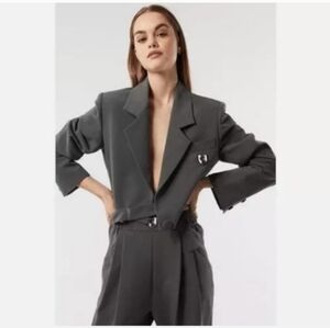VHNY Vivienne Hu Double Button Cropped Blaxer XS NWT